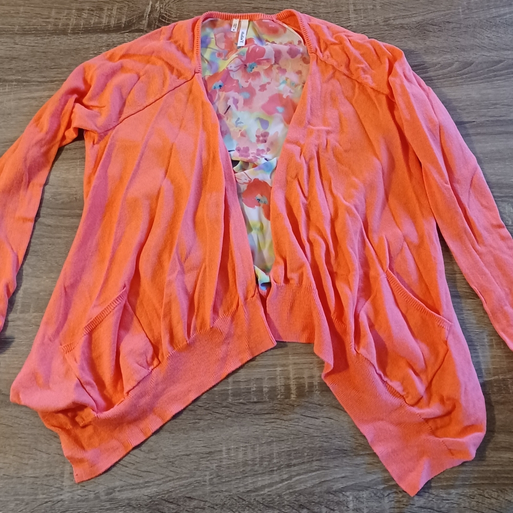 Ladies Long Sleeve Floral Cardigan by Studio Y